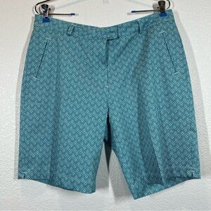 Lady Hagen Essentials Teal Diamond Print Golf shorts size 10 - READ